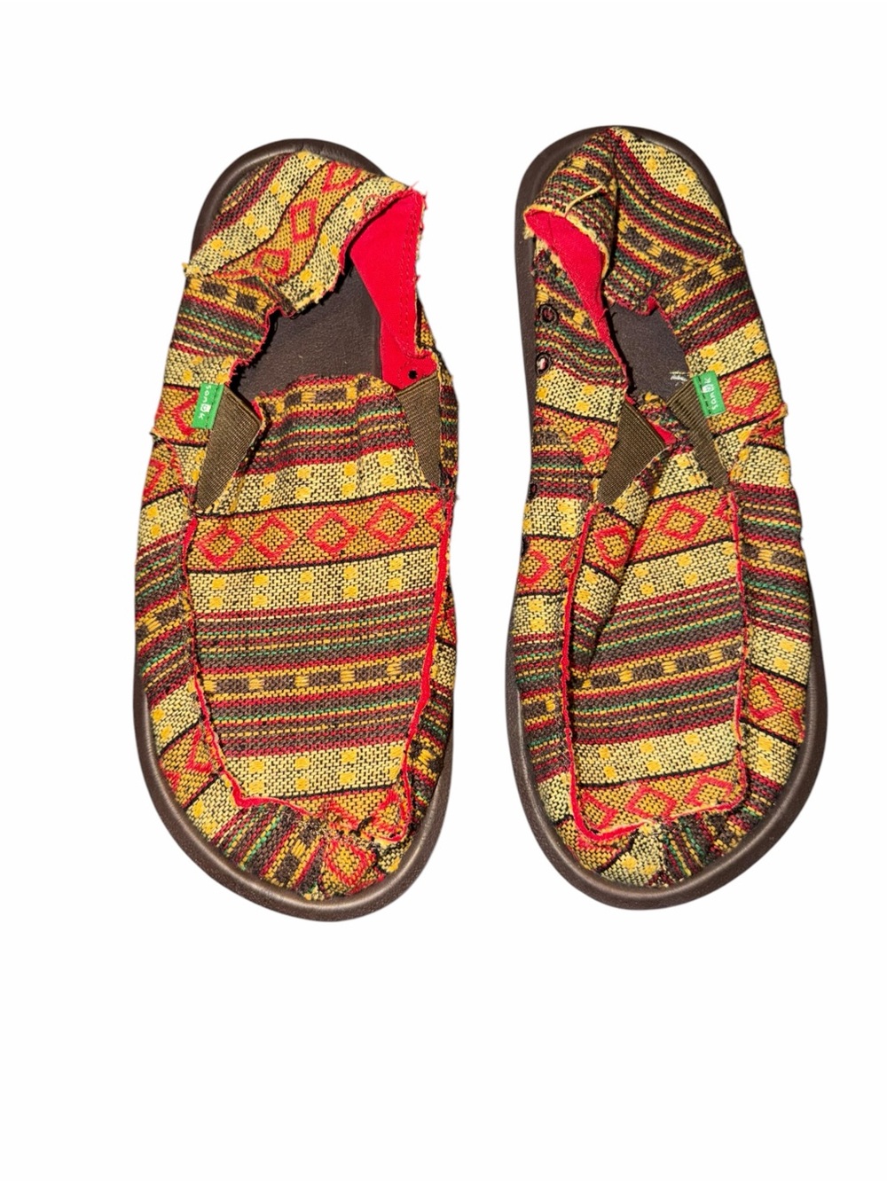 Sanuk Men’s Vagabond ST Donavon Poncho Textile Slip-On Shoes Size 12